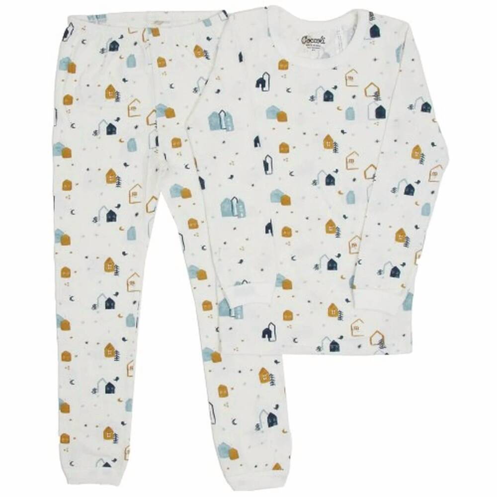 NEW COCCOLI kid's villages pajama set in fun print